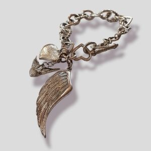 Silver charm bracelet